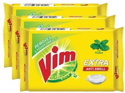 Vim Anti Smell Bar, 250gm (Pack of 5)