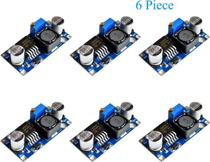 Robotronics LM2596 LM2596S DC-DC Step Down Variable Volt Regulator Input 3.0-40V Output 1.5-35V Adjustable Buck Converter Electronic Voltage Stabilizer Power Supply Module ( Pack of 6 ) Micro Controller Board Electronic Hobby Kit