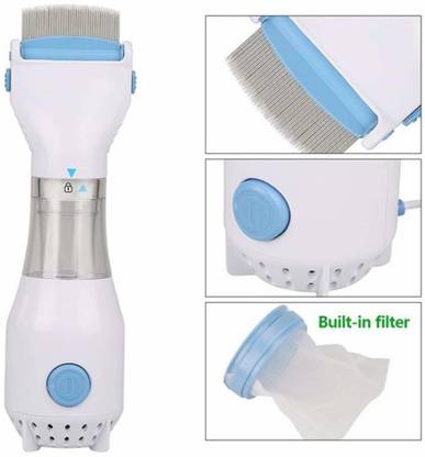 एम्पायर मार्ट V Comb Capture 4 Filter Trap Head Lice And Eggs Removed From The Hair,Allergy and Chemical Free Head Lice Treatment,Electrical Head Lice Comb.240V Electrical Head Lice Comb...