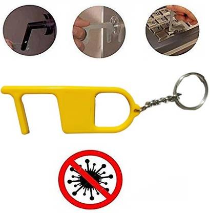 Utkarsh BTK0058-06 (Set Of 15 Pcs) Safety Keys Hands-Free Contactless Door Opener Tool for Atm & Elevator Buttons, Door Handles Keychain, Public Drawer Handle Gadgets Key Chain Key Chain