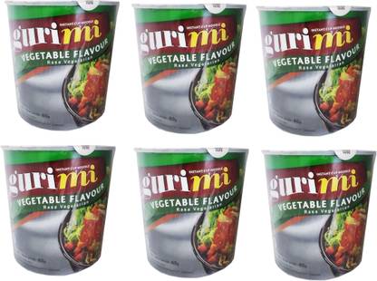 Gurimi Instant Cup Noodles Vegetable Flavour,60g (Pack of 6) Cup Noodles Vegetarian