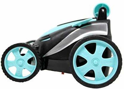 Cossetpack Mini RC Stunt Car Radio Electric Drift Rotating Wheel Vehicle Truck (Blue)