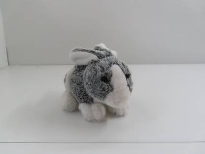 Fuzzbuzz Soft Furry Bunny - Grey - 25Cm  - 18 cm