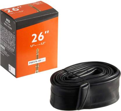 Schrodinger 40065 Bicycle Cycle Tube (26 inch) 26" x 1.7" / 2.2" Presta Valve (FV) 48mm / 48L Bicycle tube For Bicycles 26" wheel
