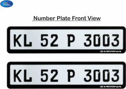 Digital Graphics Acrylic 3D Letter Car Number Plate