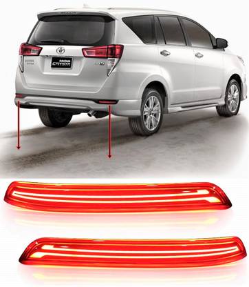 EliteAuto Premium Car Reflector (Taiwan Quality) Led Brake Light for Bumper(Rear/Back) Drl New Design for Crysta 2016-2020 Car Reflector Light