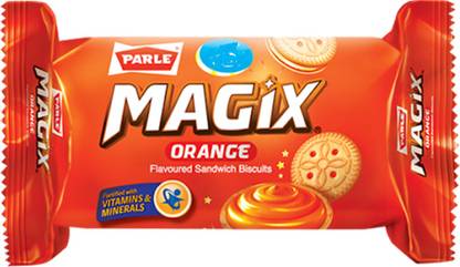PARLE BISCUITS MAGIX ORANGE CREAM Cream Sandwich Biscuit