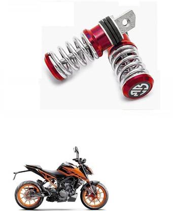 HashZet Spring Coiled Foot Rest Red For KTM Duke 200 Foot Rest