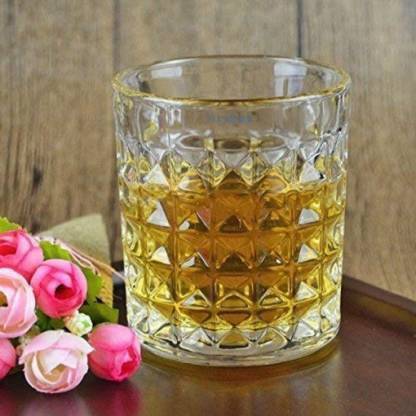 Amrut mart (Pack of 2) (Pack of 2) Crystal Whiskey Scotch glasses for party set of 2 Glass Set Glass Set Wine Glass