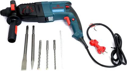 GAOCHENG 26mm 1050W 1100RPM reversible hammer drill machine SDS plus with 3 mode operation bits and carrying box Hammer Drill (26 mm Chuck Size, 1050 W) RH-26 Power Tools Rotary Hammer Hammer Drill