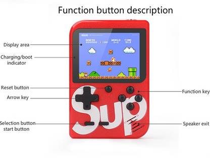 TrenShoppe LCD Screen Handheld Sup Video Game BOX 400 in 1 Handheld Gaming Console