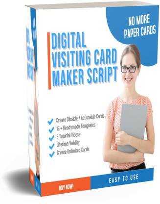 OnlineLEarning Digital Visiting/Business Card Maker Script