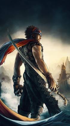 poster of Prince of persia gaming and superhero poster Paper Print