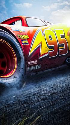 poster of Lightning Mcqueen gaming and superhero poster room walls( no need of tape) Paper Print