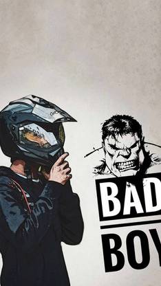 poster of bad boy gaming and superhero poster Paper Print