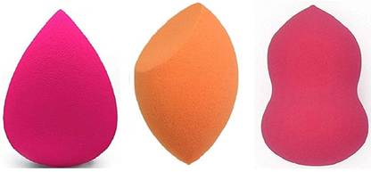Miss Hot Powder Puff Multi color Set of 3