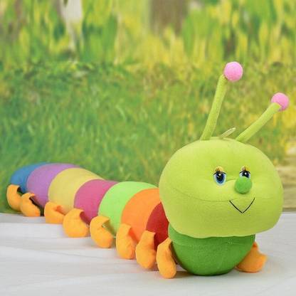 R-Shopee Cute Caterpillar Soft Toy for Kids Multicolour Plush 57cm  - 57 cm