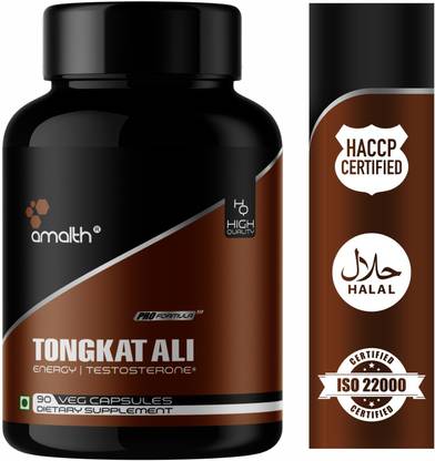AMALTH Tongkat Ali Extract Testosterone Booster, Stamina Capsules 600mg-Set of 1