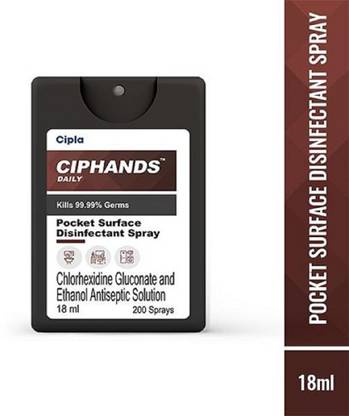 Cipla POCKET SURFACE DISINFECTANT 18 ml PACK OF 3
