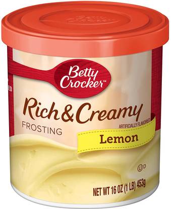 Betty Crocker Rich & Cream Frosting Creamy Lemon Icing