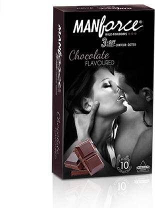 MANFORCE CHOCOLATE(10S) (PACK OF 10 CONDOMS) Condom