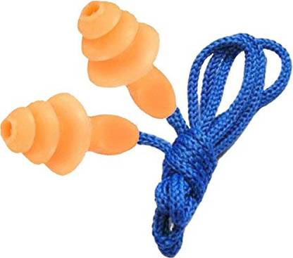 VEDANSHI Soft Silicone Corded String Ear Plugs With Rope Reusable Hearing Protection Earplugs Ear Plug