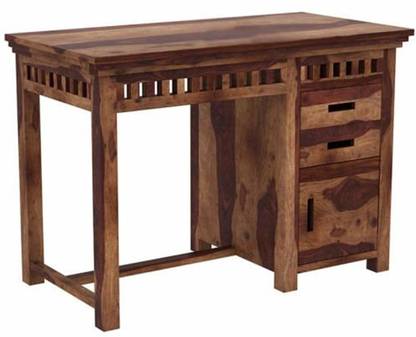 TRUE FURNITURE Sheesham Wood Writing/Study/Computer Table/Desk for Home/Office Solid Wood Study Table