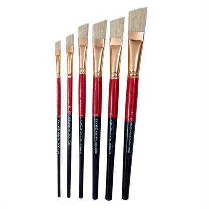 KAMAL Flat Angular Brush Set