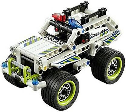 TinyTales Decool Police Interceptor 3418 Technic Building Blocks Pullback Car Bricks Toys