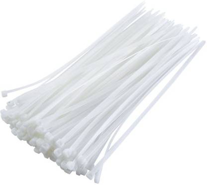 PACK 500 2.5 mm X 100 mm HEAVY DUTY CABLE ZIP TIES WRAPS WHITE FREE POSTAGE