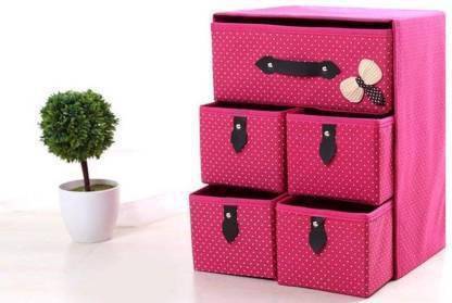 SS SHOPOSMART 5 Drawer 3 Layer Fabric Closet Divider
