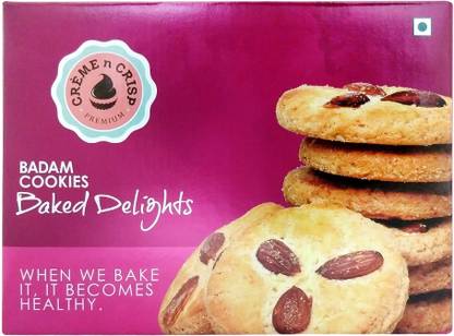 Creme N Crisp Badam Cookies Biscuit