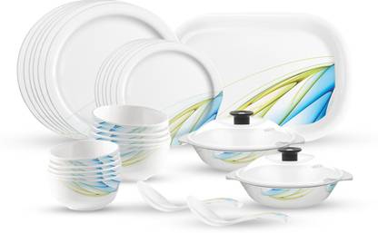 MILTON Pack of 31 Melamin Lissome Round Melamine Dinner Set