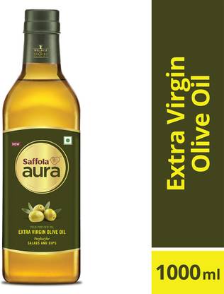 Saffola Aura Extra Virgin Olive Oil Plastic Bottle