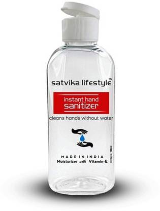 satvika lifestyle STVIKA LIFE STYLE 100 ML Hand Sanitizer Bottle