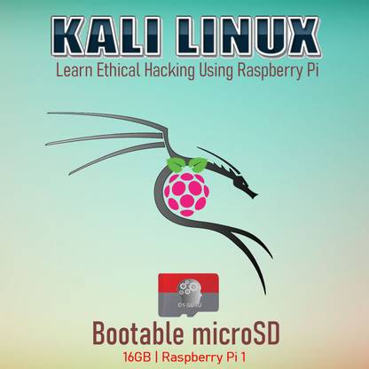 osguru KR116G Learn Raspberry Pi and Ethical Hacking - Kali Linux 16GB Bootable microSD Card for Raspberry Pi 1 A+ / B+ (32-Bit)