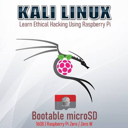 osguru KR016G Learn Raspberry Pi and Ethical Hacking - Kali Linux 16GB Bootable microSD Card for Raspberry Pi Zero / Zero W (32-Bit)
