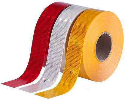 SAROHI Intensity Reflective Multi Colour Tape 50mmX1Meter 50 mm x 1 m Multicolor Reflective Tape