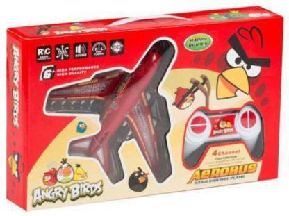 bunny bum Plastic Angry Bird Air Bus Aeroplane (Red) (Multicolor)