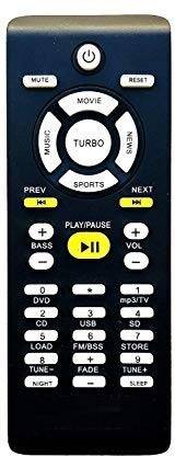 Ehop Compatible with Multimedia Speaker Philips Remote Controller