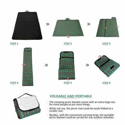 vdhja Foldable Waterproof Travel Outdoor Picnic Mat Blanket NA mm Camping Mat
