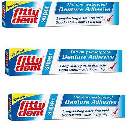 FittyDent Waterproof Denture Adhesive 03 Toothpaste