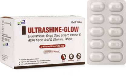 BEST CHOICE L-Glutathione With Vitamin C & E, Grape Seed Extract & Alpha Lipoic Acid