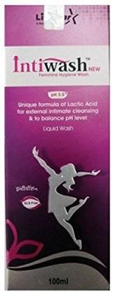 Intiwash New Feminine Hygiene Liquid Wash Cleansing & to Balance pH Level 100ml Intimate Wash