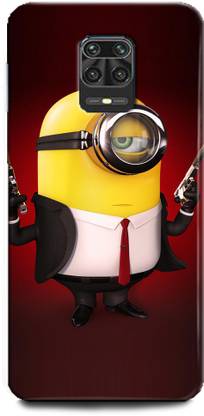 INDICRAFT Back Cover for POCO M2 Pro DETECTIVE, MINION, ART CARTOON, MOVIE, ANIMATION