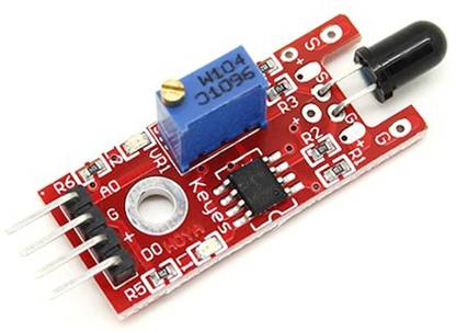 electroncomponents Fire Sensor Module - IR Arduino Fire Detector - Flame Sensor Board - [High Quality Original] Miscellaneous Electronic Hobby Kit