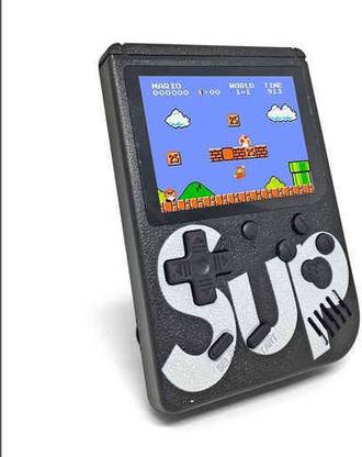 Crystal Digital Handheld Mini Sup Game Console Color Screen Display (Black) 8 GB with Super Mario, DR Mario, Contra, Turtles, and other 400 Games
