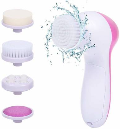 primil 5 in 1 Electric Body Face Wash Machine Pore Cleaner Beauty Massager Brush Set Body Beauty Care 5 in 1 facial Body Facial Massager combo Massager Massager