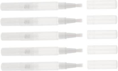 Power Up 5Pcs 3ML Empty Twist Pen with Brush Travel Portable Tube Cuticle Oil/Nail Polish/Teeth Whitening Gel/Eyelash Growth/Lip Gloss Container