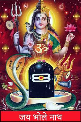 Lord shankar parvati | Mahadev | Bholenath |Mahakal Waterproof Vinyl Poster || can1735-3 Fine Art Print